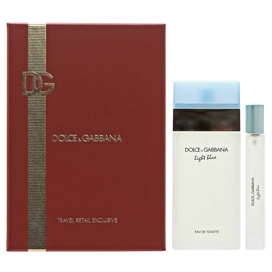 Dolce & Gabbana Light Blue Ladies Set 3.4 OZ EDT Spray/.85 OZ Spray