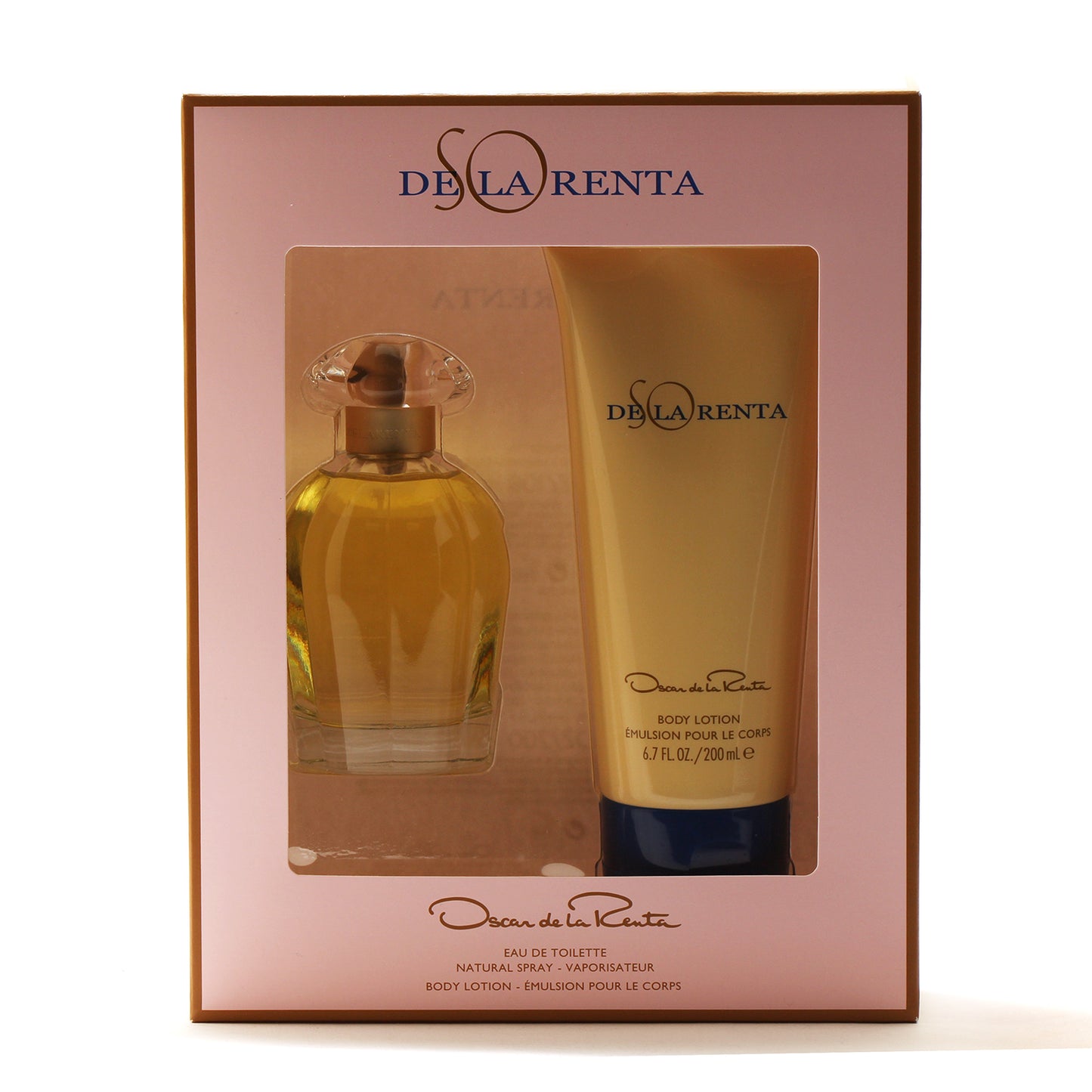 OSCAR DE LA RENTA ROSAMOR SET 3.4 EDT SPR/6.7 BODY LOTION