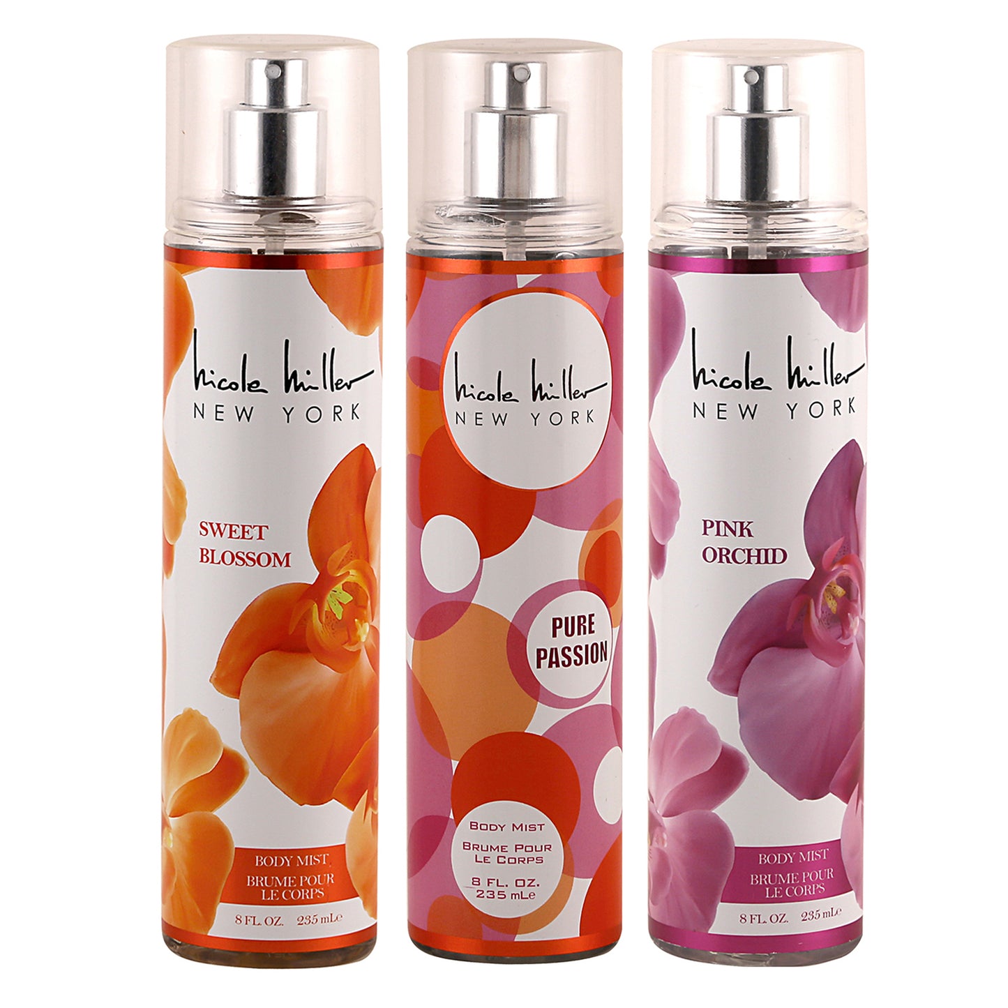 NICOLE MILLER BODY SPRAYPUREPASSION/PINK ORCHID/SWT BLOSSO