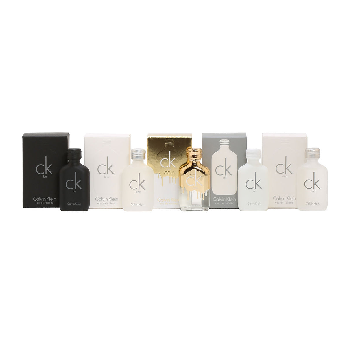 CK Mini Coffret Set CK Be/One/All (2)/One Gold .33 OZ Spray