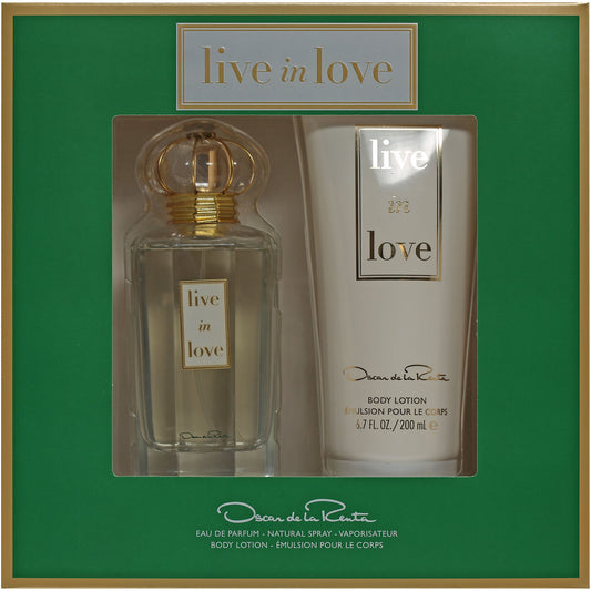 Oscar de la Renta Lve in Love 2 PC Set 3.4 OZ EDP, 6.7 OZ Body Lotion