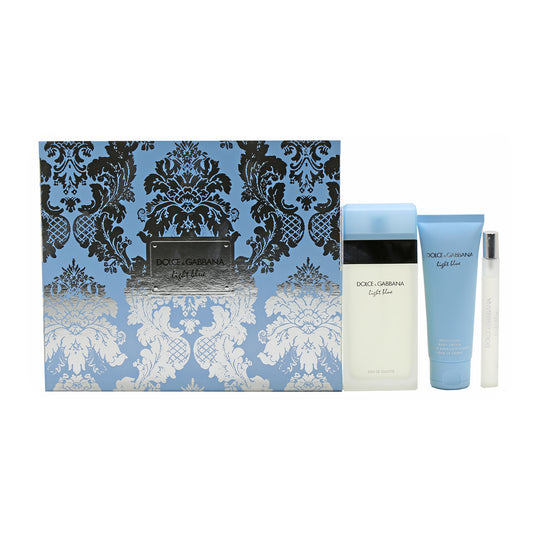 Dolce & Gabbana Light Blue 3 PC Set/ 2.5 OZ BL/ 3.3 OZ EDT/ .33 OZ EDT