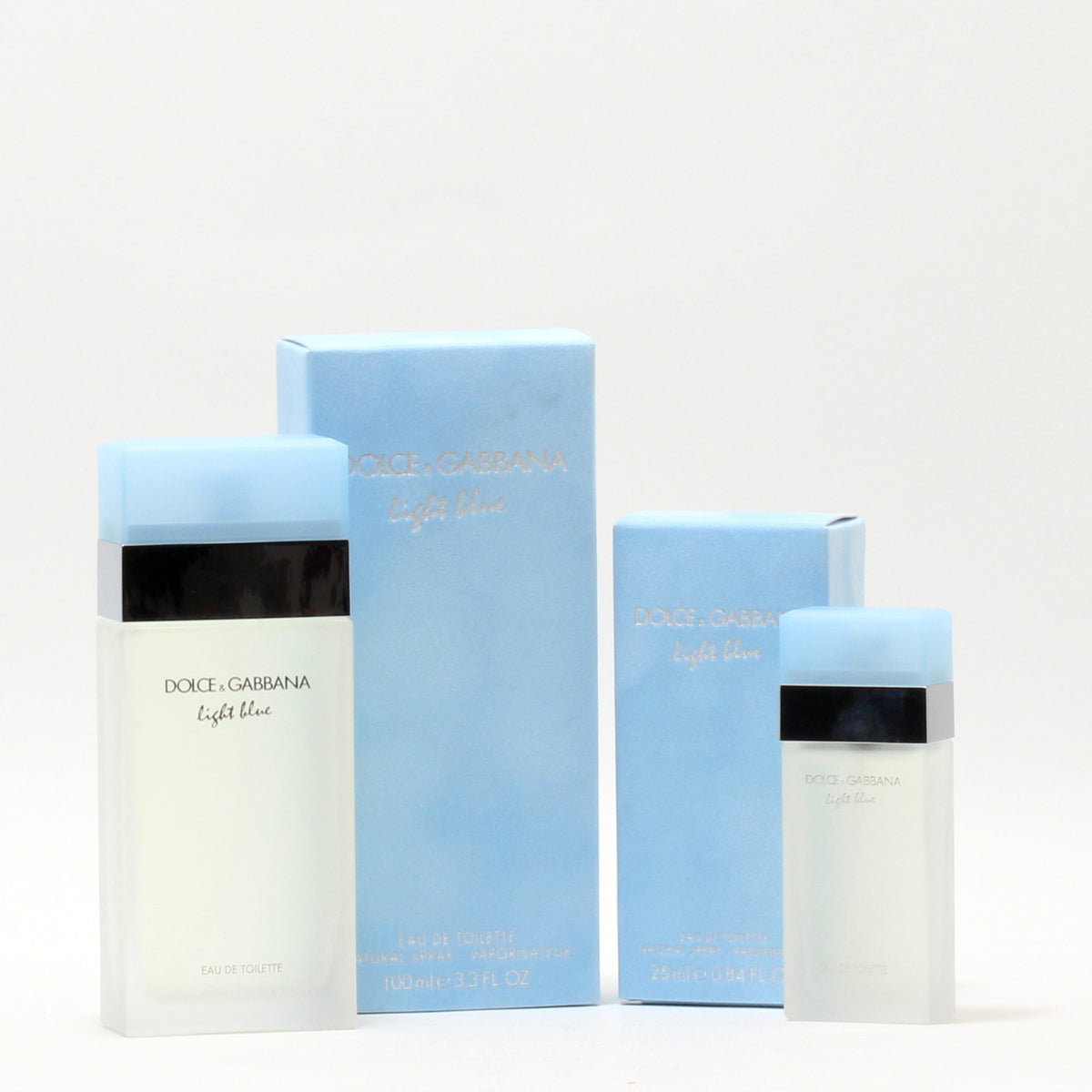 Duo Dolce Gabanna Light Blue 3.3 OZ EDT + 0.84 OZ EDT Spray