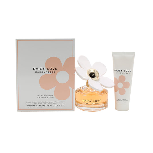 MARC JACOBS DAISY LOVE SET/ 3.4 OZ EDT/ 2.5 OZ BODY LOTION