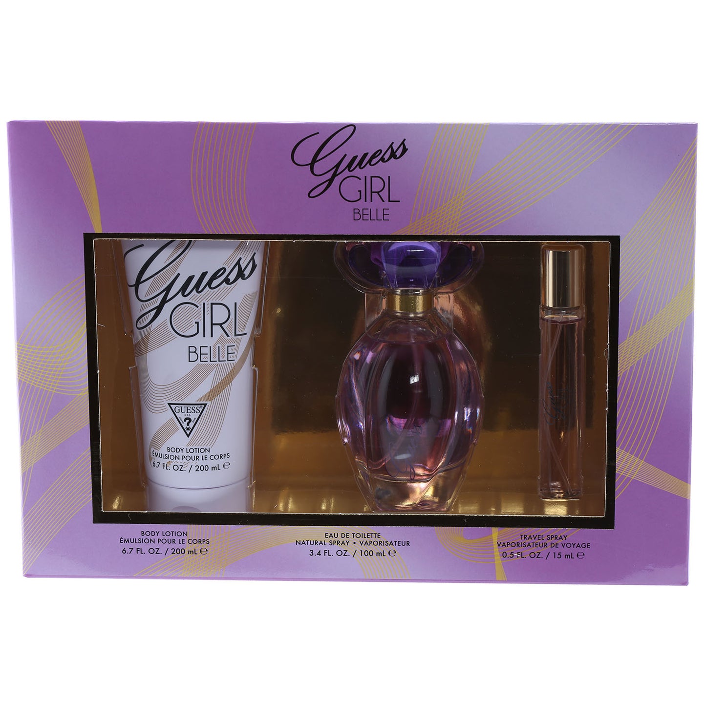 GUESS SEDUCTIVE NOIR LADIES SET 2.5 EDT/6.7 BL/0.50 TRV SP