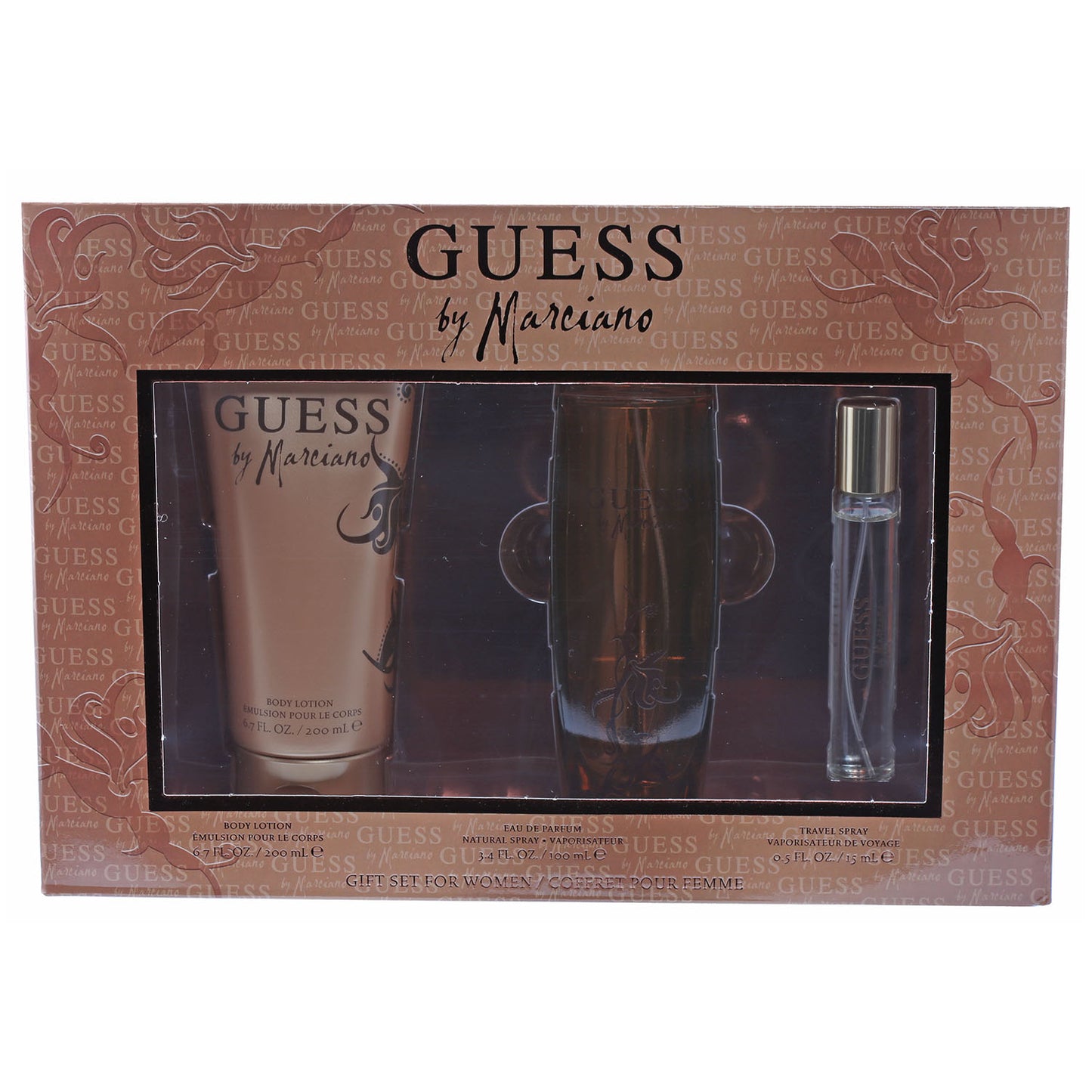 GUESS MARCIANO 3 PC SET 3.4 OZ EDP, 6.7 OZ BODY LOTION, .5 OZ EDP