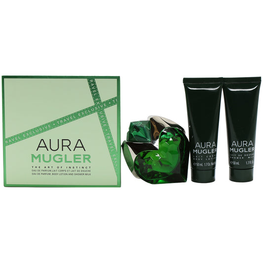 THIERRY MUGLER ANGEL ALIEN GIFT SET 1.0 EDP/.34 EDP/1.7BL