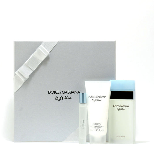 Dolce & Gabbana Light Blue Ladies 3.4 EDT Spray/3.4 BC/Roll Bal