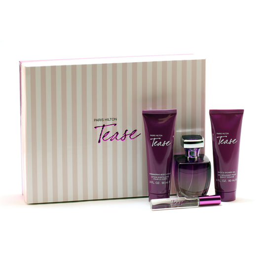 Tease Ladies by Paris Hilton 3.4 Spray/ 3 BLTN/ 3 SG/ Mini