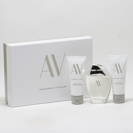 Av by Adrienne Vittadini Set-3 OZ Spray/3.4 OZ Body Lotion/3.4 OZ Shower Gel