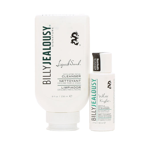 DUO BILLY JEALOUSY LIQUID SAND EXFOLIATOR/WHITE KNIGHT FACE CLEAN