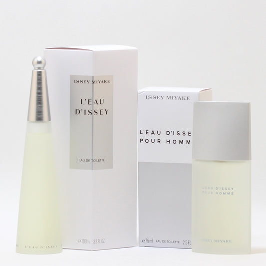 Duo L'Eau D'Issey Ladies 3.3 OZ EDT + L'Eau D'Issey Homme 2.5 OZ EDT Spray