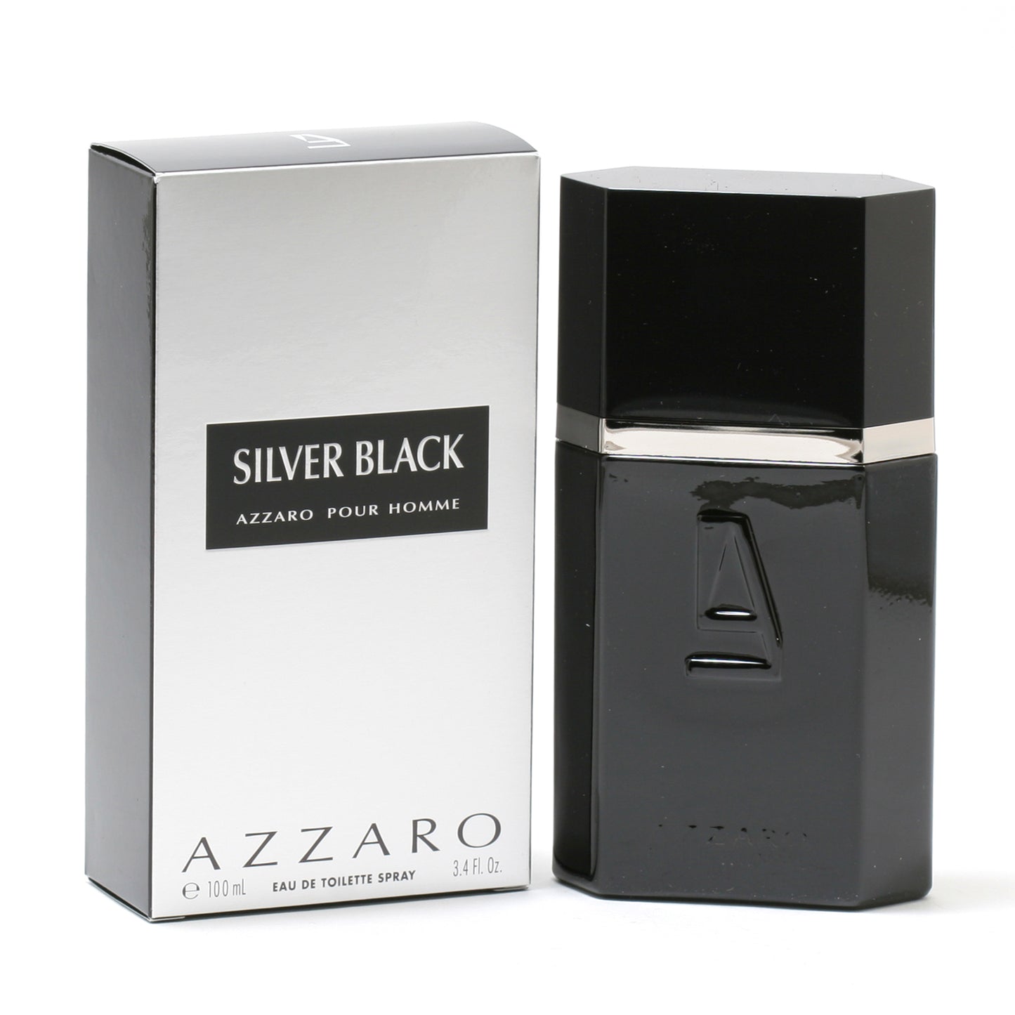 AZZARO SILVER BLACK MEN EDT SPRAY