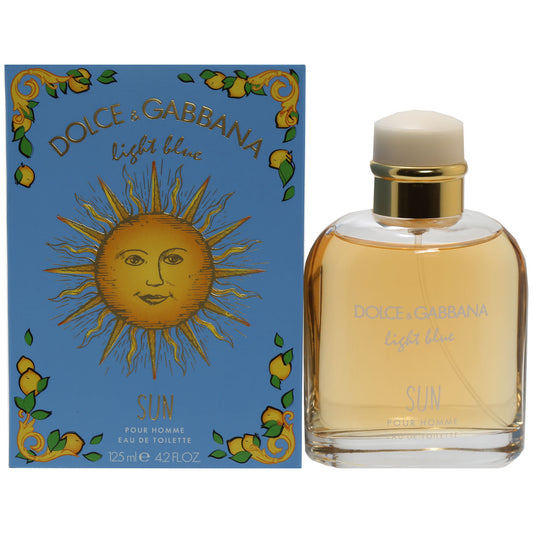 DOLCE GABBANA LIGHT BLUE POUR HOMME SUN MEN EDT SPRAY