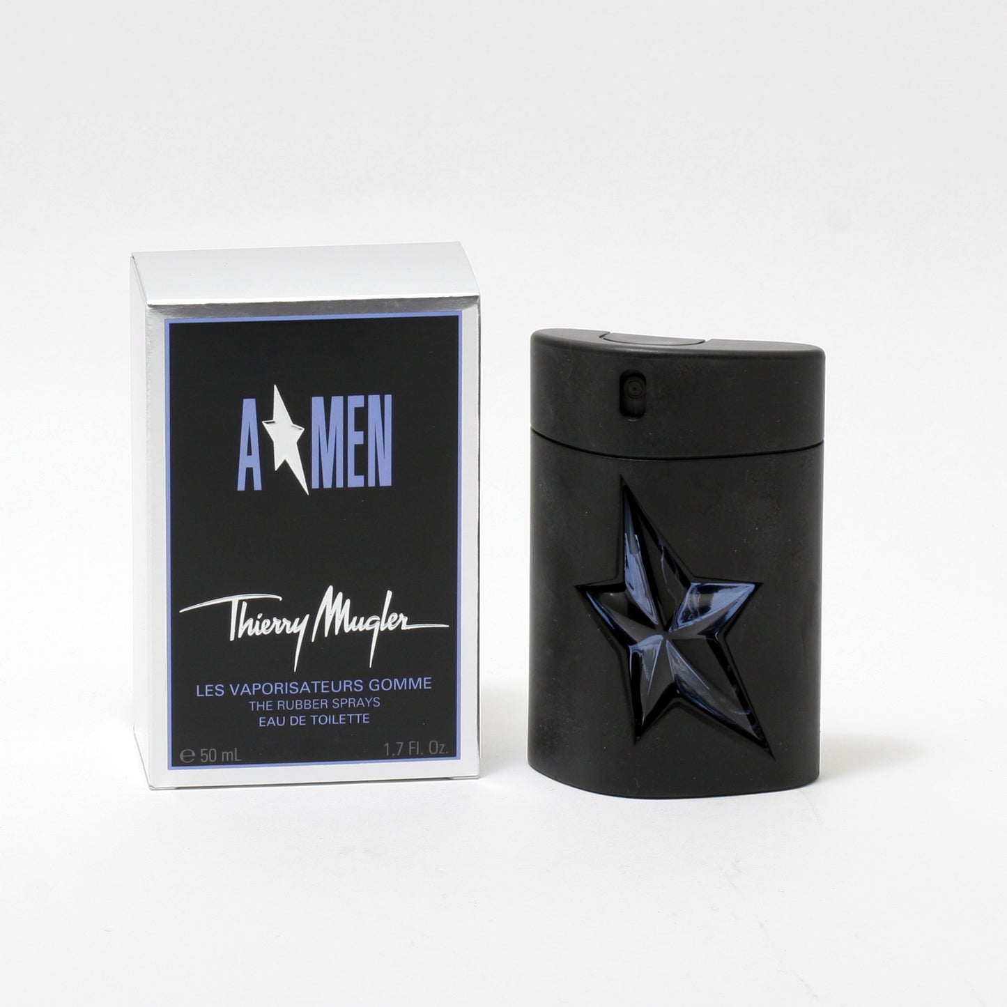 ANGEL  A MEN by THIERRY MUGLER REFILLABLE RUBBER EDT SPRAY