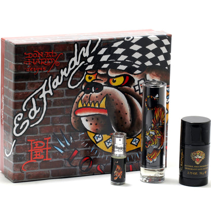 ED HARDY - 3.4 OZ EDT SPRAY/3 OZ SHOWER GEL