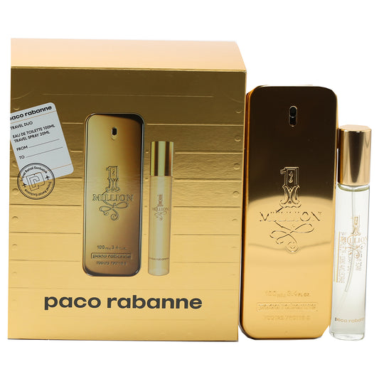 PACO RABANNE ONE MILLION SET 3.4 EDT/5.1 DEO SPRAY/.34 MINI