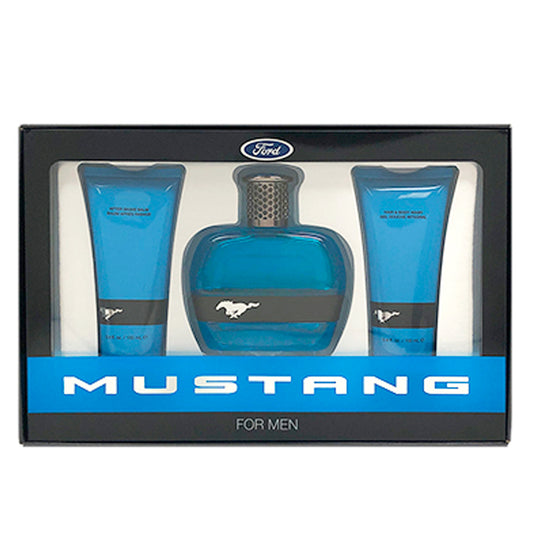 MUSTANG BLUE MENS SET 6.7 BODY SPRAY/ .5 EDT