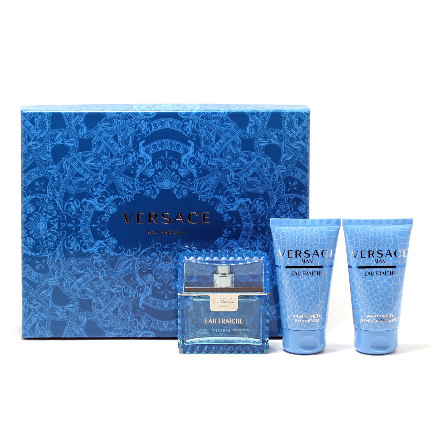 VERSACE MAN EAU FRAICHE 1.7SPRAY/1.7SG/1.7SHAMPOO (HARD BOX)