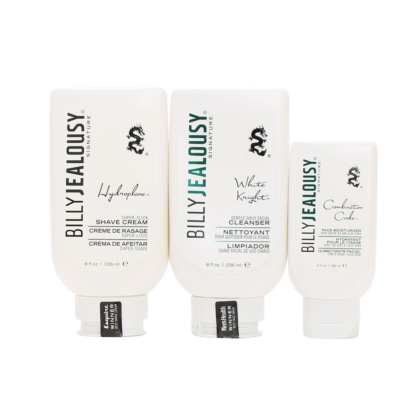 BILLY JEALOUSY FULL SIZE SHAVE TRIO/FACE CLEAN/MOIST/SHAVE CR