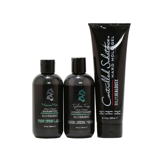 BILLY JEALOUSY FULL SIZE SALON TRIO #1/SHAMP/COND/HAIR GEL