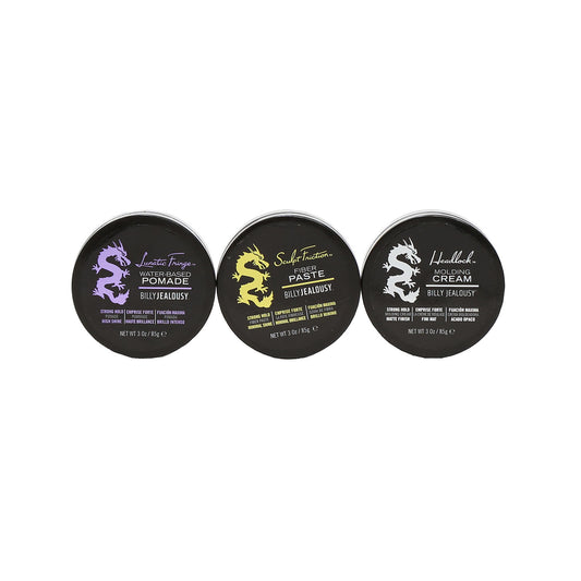 BILLY JEALOUSY FULL SIZE SALON TRIO #3/PASTE/POMADE/CREAM