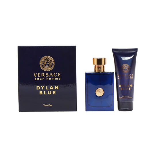 VERSACE DYLAN BLUE SET 3.4 EDT 2.5 DEO STK/TRV EDT SPRAY