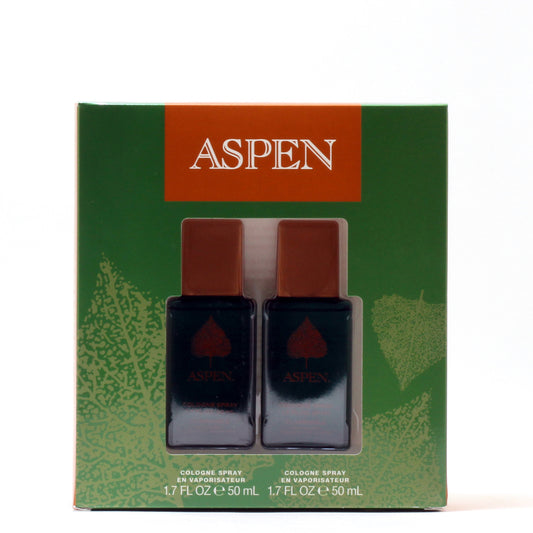 ASPEN MEN BY COTY 1.7 SPRAY (2) COLOGNE SPRAY