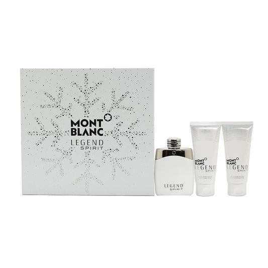 Mont Blanc Legend Spirit for Men 3.3 EDT/ 3.3 After Shave/ 3.3 Shower Gel