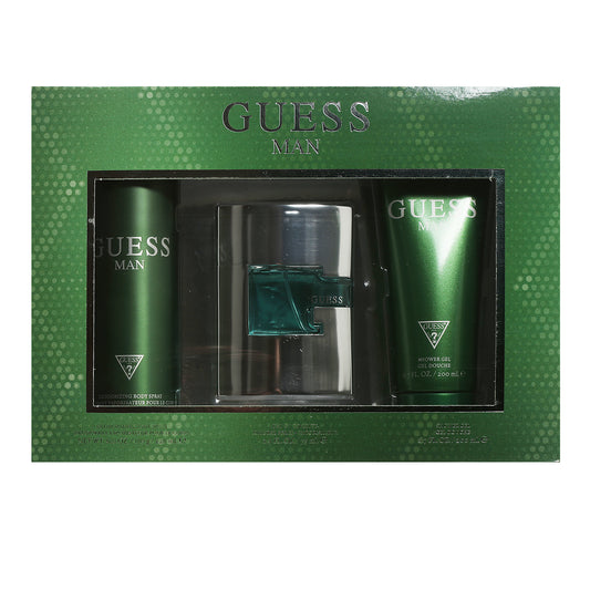 GUESS MEN SET 2.5 EDT SPR/ 6.7 SG/6.OZBODY SPRAY