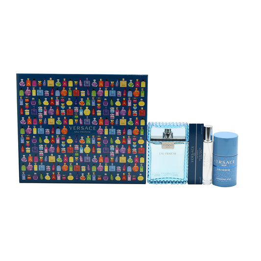 Versace Eau Fraiche 3.4 EDT, .3 EDT, 2.5 Deodorant Stick