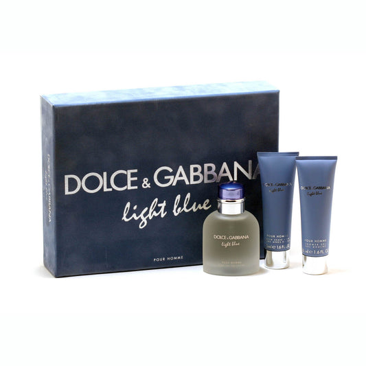 DOLCE GABBANA LIGHT BLUE MEN 2.5 EDT/ 2.5 ASB SET