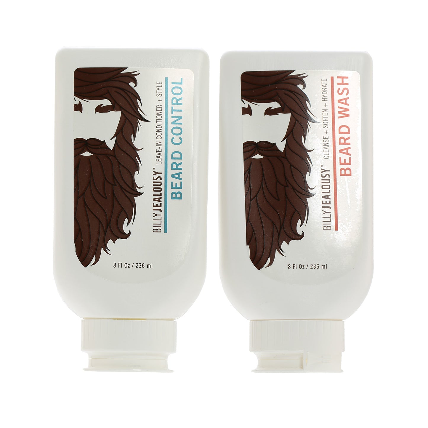 DUO BILLY JEALOUSY SHAVE BEARD WASH 8OZ/BEARD CONTROL 8OZ