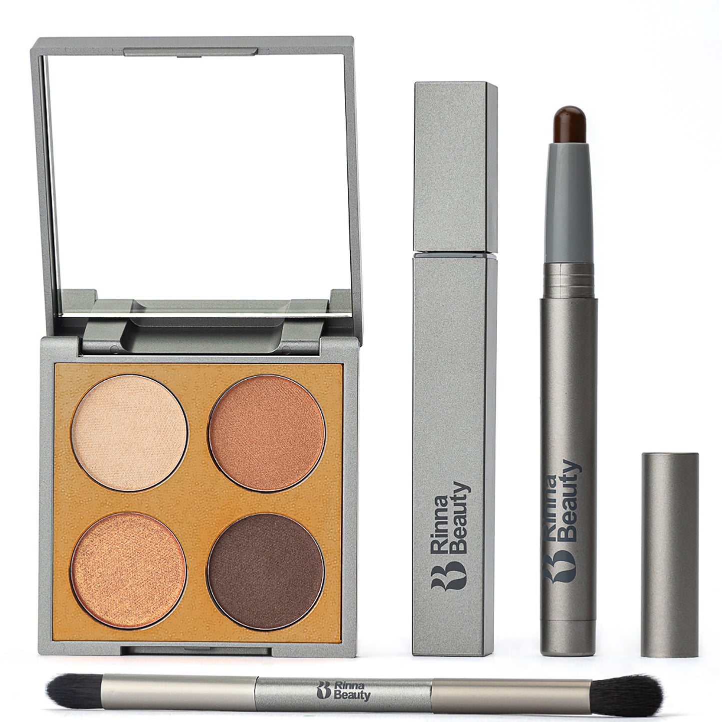 RINNA BEAUTY ICONIC EYE KIT BETTRNAKED QUAD+LUXE LATTE