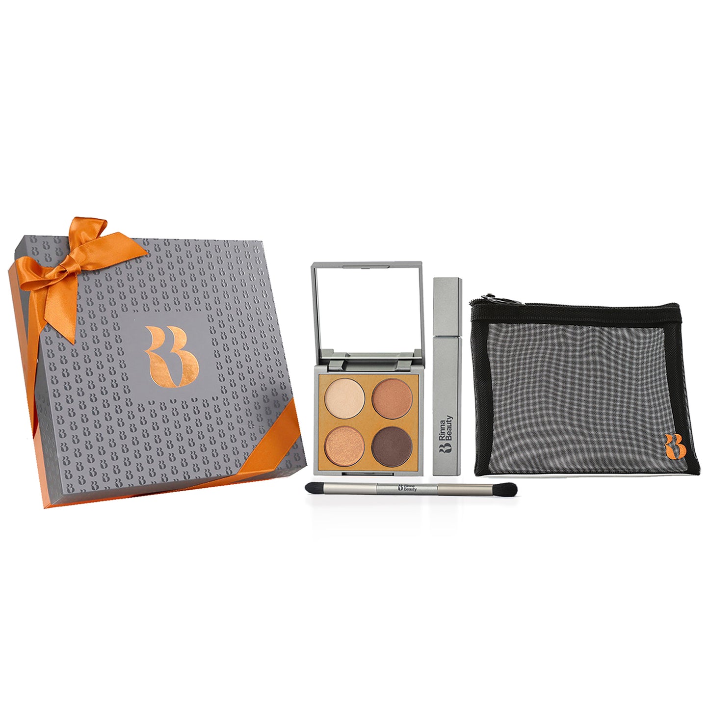 RINNA BEAUTY SET BETTER NAKED EYE KIT/LASHOUT MASCARA/BAG