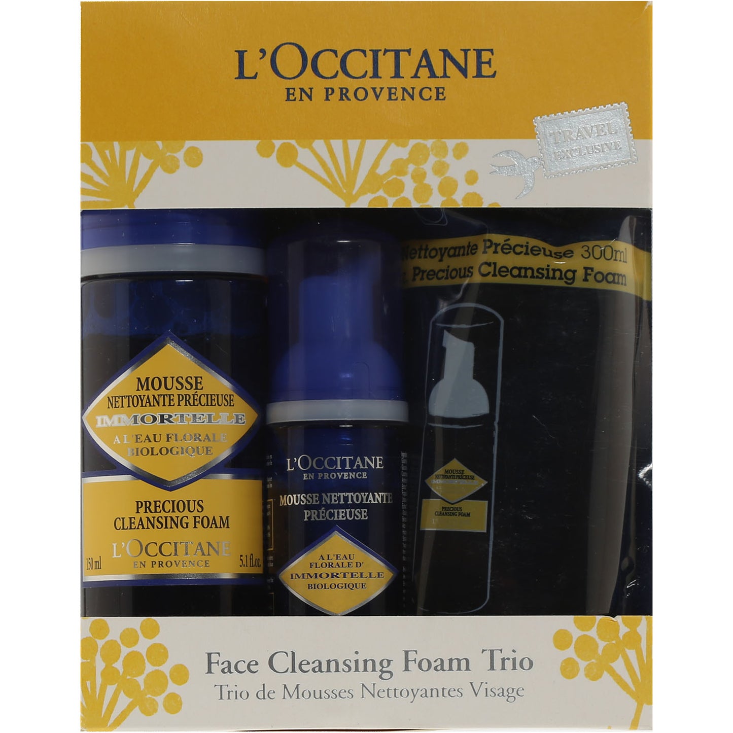 LOCCITANE FACE CLNS FOAM TRIOIMPORTELLE 1.7/5.0/MOUSSE 10.1