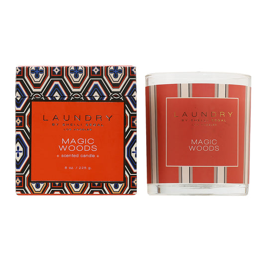 LAUNDRY BY SHELLI SEGAL MAGIC WOODS SCENTED CANDLE